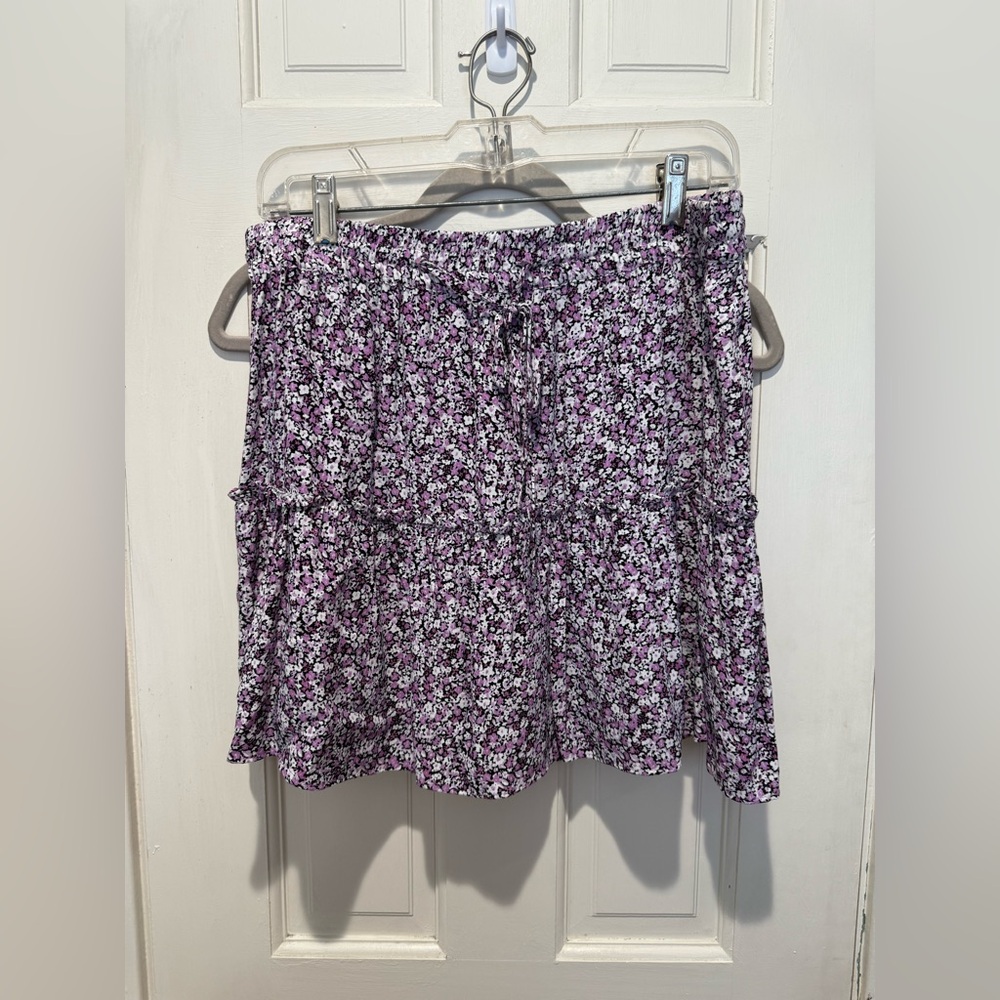 Zara floral skirt with shorts underneath